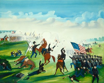 معركة الحرب الأهلية ، 1861 أو بعد ذلك. بواسطة غير معروف