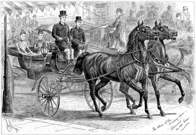 مدرب وخيول 1889 بواسطة غير معروف