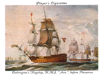 Codringtons Flagship ، HMS Asia ، قبل Navarino ، 1936. بواسطة غير معروف