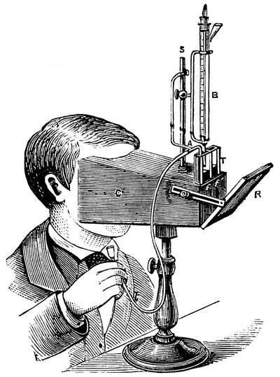 مقياس الألوان ، بعد تصميم Labilliardiere مع تعديلات بواسطة Salleron ، 1871 بواسطة غير معروف