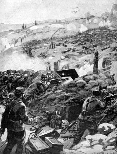 قتال في الدردنيل ، عشي بابا ، 1915 بواسطة غير معروف
