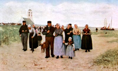 قادمة من الكنيسة ، 1926 بواسطة غير معروف