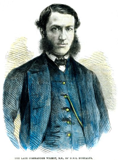 القائد ويلموت ، من السفينة الملكية يوريالوس ، 1863 بواسطة غير معروف