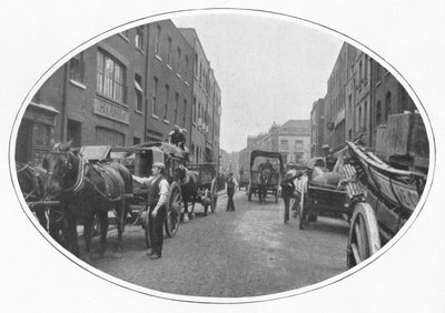 بدء العمل ، شارع أوزبورن ، وايت تشابل ، لندن ، c1903 1903 بواسطة غير معروف