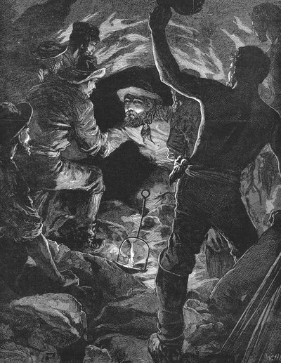 الانتهاء من نفق سانت جوتهارد تحت جبال الألب ، 1880 بواسطة غير معروف