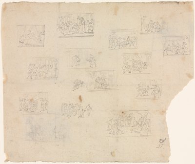 اسكتشات تركيبية بعد رافائيل وفنانين آخرين ، ج. 1800. بواسطة غير معروف