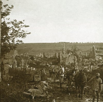 قافلة ، ليه Éparges ، شمال فرنسا ، c1914-c1918. بواسطة غير معروف