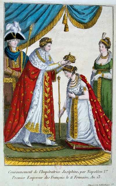 تتويج الإمبراطورة جوزفين ، 2 ديسمبر 1804 ، القرن التاسع عشر بواسطة غير معروف