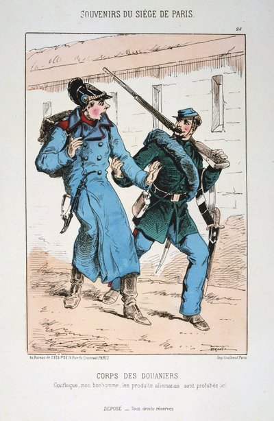 فيلق دوانيرز ، حصار باريس الفرنسية البروسية ، 1870-1871. بواسطة غير معروف