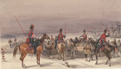 القوزاق يرافقون المرحلين 1831 بواسطة غير معروف