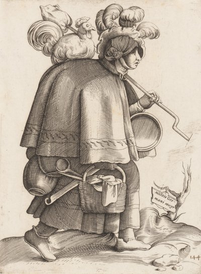 لوحة أزياء: زوجة محارب من ألمانيا ، كاليفورنيا. 1558-70. بواسطة غير معروف