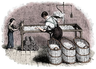 تصنيع القطن ، c1845 بواسطة غير معروف