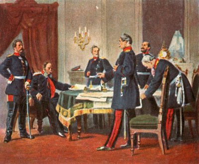 مجلس الحرب في فرساي ، 1870 ، 1936. بواسطة غير معروف