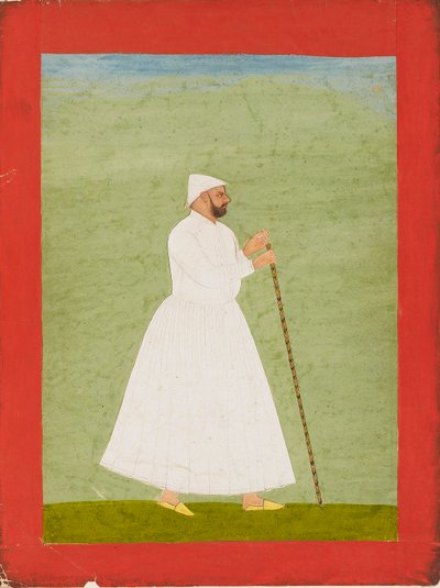 مسؤول في المحكمة يرتدي جمعة بيضاء ، c1740 بواسطة غير معروف