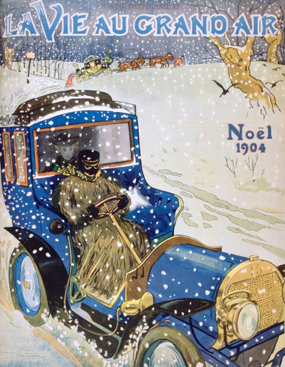 غلاف لإصدار عيد الميلاد من مجلة La Vie au Grand Air 1904 بواسطة غير معروف