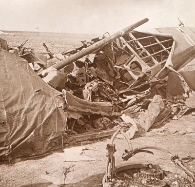 طائرة محطمة ، سانت ماري أبا ، شمال فرنسا ، c1914-c1918 بواسطة غير معروف