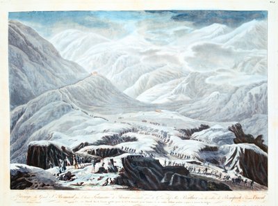 عبور ممر سانت برنارد ، 1800 بواسطة غير معروف