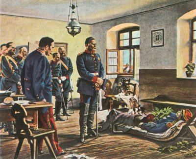 ولي العهد فريدريش فيلهلم مع جثة الجنرال دواي ، 4 أغسطس 1870 ، 1936. بواسطة غير معروف