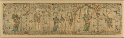 صلب يحيط به القديسين ، البريطانيين ، كاليفورنيا. 1270 على الأرجح قبل 1272. بواسطة غير معروف