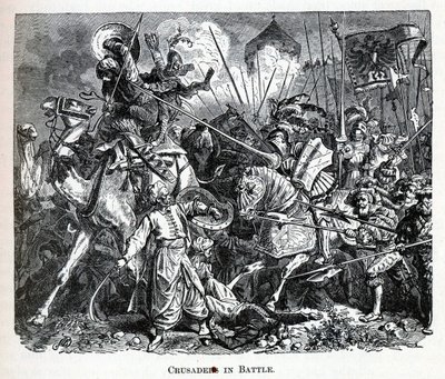 الصليبيون في المعركة ، 1882 بواسطة غير معروف