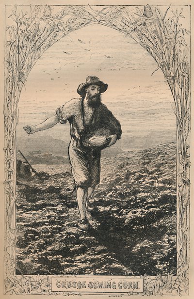 Crusoe بذر الذرة ، c1870 بواسطة غير معروف