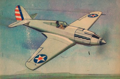 Curtis XP40 - طائرة مقاتلة ، أحادية السطح ، c1944. بواسطة غير معروف