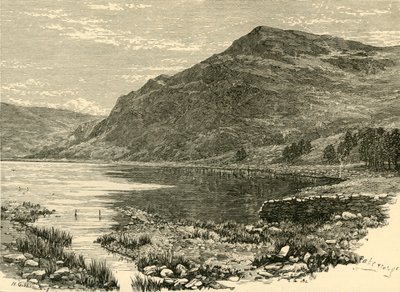 Cwm بحيرة بوكان و Craig-Y-Saith ، 1898. بواسطة غير معروف