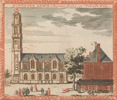 D 'Wester Kerck ، في: Tooneel Der Hoofdste Nederlands Huizen، En Lust Hoven، After T Lev ...، nd. بواسطة غير معروف