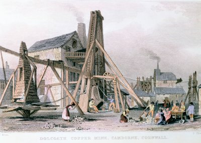 منجم Dalcoath للنحاس ، Camborne ، Cornwall ، c1830 بواسطة غير معروف