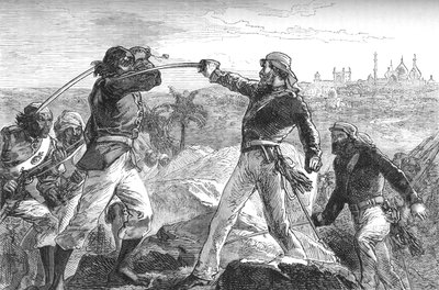 دالي وأنا رسمنا سيوفنا ، وهرعنا في الصخور ، c1880 بواسطة غير معروف