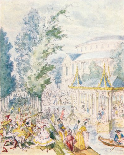 حفلة تنكرية في حدائق رانلاغ ، 1842 ، 1903. بواسطة غير معروف