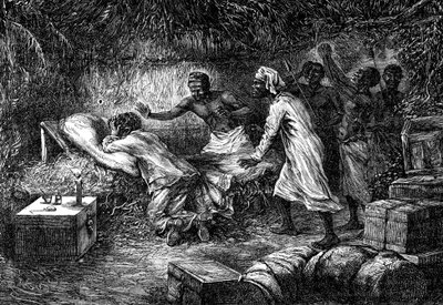 وفاة ديفيد ليفينغستون ، المبشر والمستكشف الاسكتلندي ، 1 مايو 1873 1877 بواسطة غير معروف