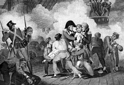 وفاة نيلسون على متن HMS Victory في معركة ترافالغار ، 1805 1827 بواسطة غير معروف