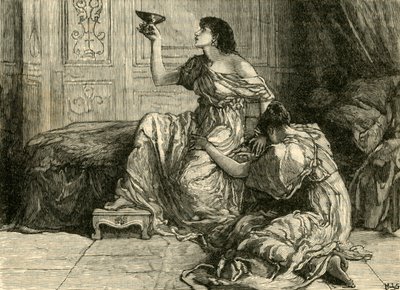 وفاة سوفونيسبا ، 1890. بواسطة غير معروف