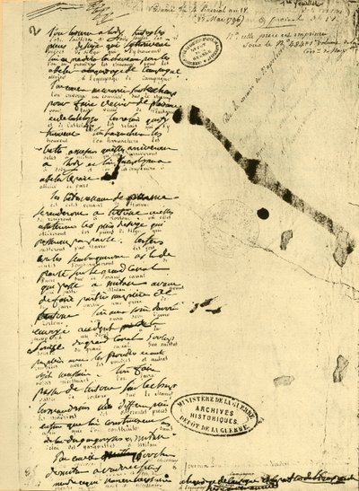 مرسوم نابليون بونابرت ، 23 مايو 1796 ، 1921. بواسطة غير معروف