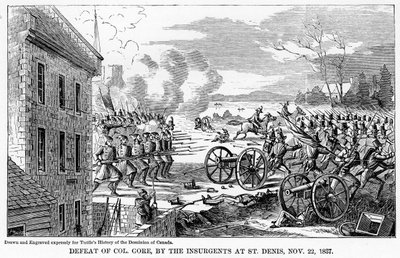 هزيمة العقيد جور ، من قبل المتمردين في سانت دنيس ، 22 نوفمبر 1837 ، 1877 بواسطة غير معروف