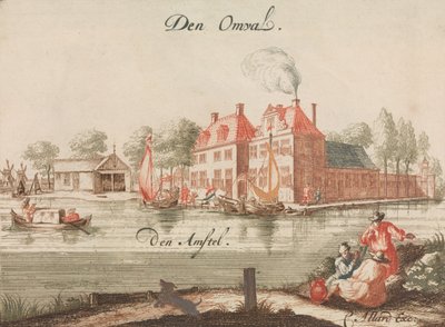 Den Omval، den Amstel '، in: Tooneel Der Voornaamste Nederlands Huizen، En Lust Hoven، Naar ...، nd. بواسطة غير معروف
