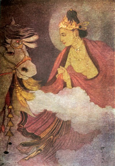 "رحيل الأمير سيدهارتا" 1920. بواسطة غير معروف