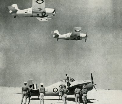 سرب الصحراء - طائرات الذراع الجوية للأسطول خلال الحرب العالمية الثانية ، c1943. بواسطة غير معروف