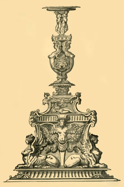 تصميم الشمعدان ، القرن 16 ، 1881. بواسطة غير معروف
