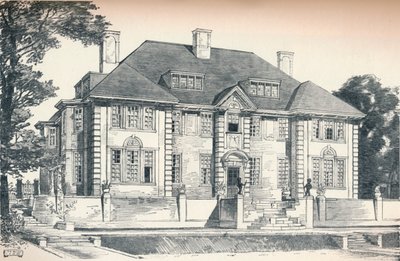 تصميم لمنزل في هامبستيد بواسطة CHB Quennell ، c1913 بواسطة غير معروف