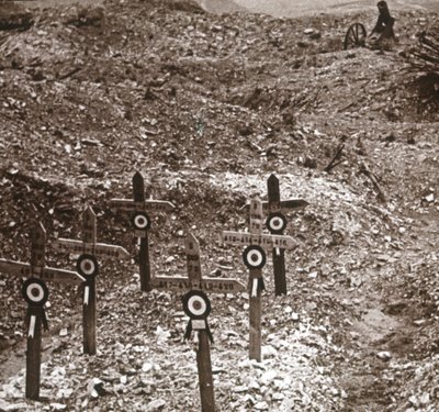 بطارية مدمرة ، فورت فو ، شمال فرنسا ، c1914-c1918 بواسطة غير معروف
