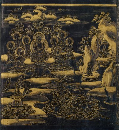 Devadatta ، الفصل 12 من Lotus Sutra Hoke-kyo ، Daibadatta-bon ، القرن الثاني عشر. بواسطة غير معروف