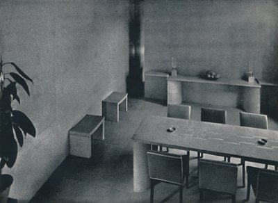غرفة الطعام للمهندس أوليفر هيل ، فريبا ، 1942 بواسطة غير معروف