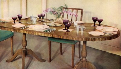 مائدة العشاء مرتبة من قبل هارودز المحدودة ، لندن ، 1937. بواسطة غير معروف