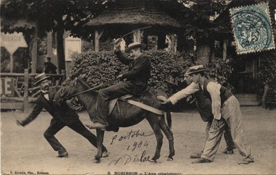 Donkey Tetu and Recalcitrant - بطاقة بريدية مؤرخة 1904 بواسطة غير معروف