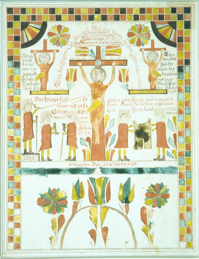 رسم للصلب ، 1800. بواسطة غير معروف