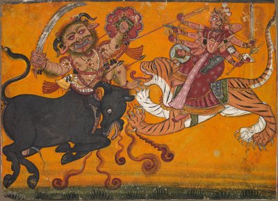 دورغا قتل ماهيشا ، ج. 1700-1710. بواسطة غير معروف