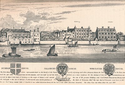 دورهام هاوس ، Salisbury House and Worcester House ، لندن ، c1808 1903 بواسطة غير معروف