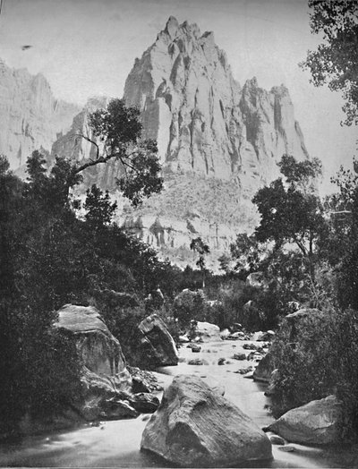 النسر كراج ، شوشون فولز ، أيداهو ، c1897. بواسطة غير معروف